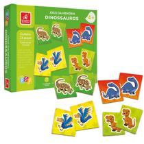 Jogo da Memoria em Madeira Dinossauros 24PCS - Brincadeira de Criança
