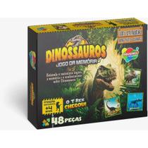 Jogo da Memoria em Madeira Dinossauros 48PCS