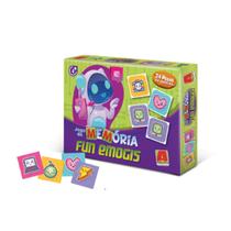 Jogo da Memória Em Madeira Fun Emogis - Algazarra Jogo da Memória Em Madeira Fun Emogis - Algazarra