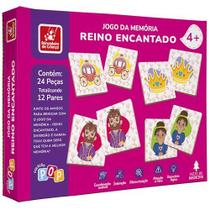 Jogo Da Memoria Em Madeira Reino Encantado 24Pcs