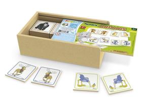 Jogo da Memória Infantil Animais 30 Peças em Madeira Brinquedo Junges