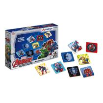 Jogo da Memória Infantil Avengers Brinquedo Montessori