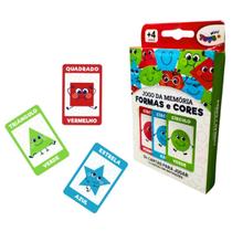 Jogo Da Memória Infantil Formas e Cores Educativo Cartas Mini Toys