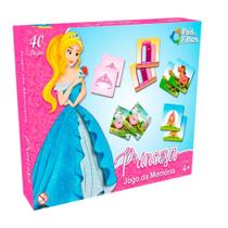 Jogo da Memória Infantil - Princesas - 40 peças - Pais e Filhos Jogo da Memória Infantil - Princesas - 40 peças - Pais e Filhos