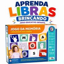 Jogo Da Memória Libras Linguagem Dos Sinais Educativo Infantil Alfabetização