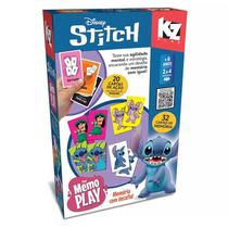 Jogo da Memória Memo Play Stitch Disney 32 Cartas 1284 - Elka