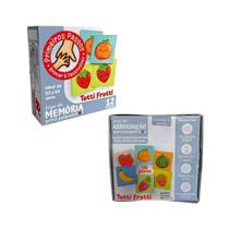 Jogo da Memória para Pequeninos Associação Tutti-Frutti com 12 Cartas Cooper Fun - 00152