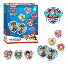 Jogo Da Memoria Paw Patrol PATRULHA CANINA Brinquedo Infantil EDUCATIVO 24 Peças Em Madeira - NIG