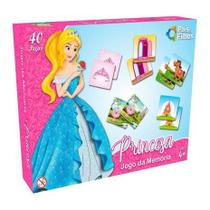Jogo Da Memória Princesas 40 Peças Infantil Pais E Filhos