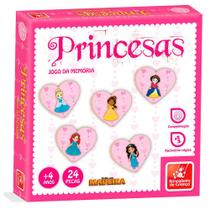Jogo da Memória Princesas Baby - Madeira - 8344 - Brincadeira De Criança