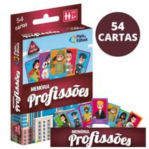 Jogo da Memória Profissões com 54 Cartas - Pais e Filhos