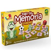 Jogo da Memória Sílabas 24 peças Madeira