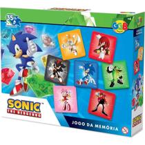 Jogo da Memória Sonic 48 Peças Jogo da Memória Sonic 48 Peças