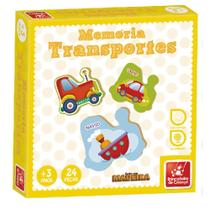 Jogo Da Memória Transportes Brinquedo Educativo Mdf