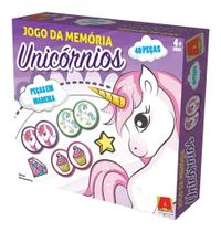 Jogo Da Memória Unicórnio 40 Peças Algazarra