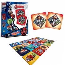 Jogo da memórias dos vingadores avengers marvel 48 peças