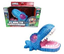 Jogo da Mordida Dinossauro com Luz e Som Dino Mordedor