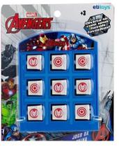 Jogo Da Velha Avengers Vingadores Azul Etitoys Yd-361