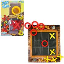 Jogo da velha com tabuleiro + 10 pecas 35x30cm na caixa - ART TOYS - Ark Toys