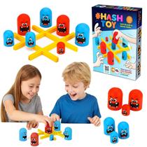 Jogo Da Velha Hash Toy Infantil Pedagogico 22pçs Divertido Jogo Da Velha Hash Toy Infantil Pedagogico 22pçs Divertido