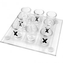 Jogo Da Velha Tabuleiro De Vidro Bebidas Drinks Tequila