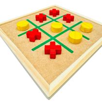 Jogo da Velha Tabuleiro em Madeira Interativo Educativo Jogos de Mesa Estimula o Aprendizado Jogo da Velha Tabuleiro em Madeira Interativo Educativo Jogos de Mesa Estimula o Aprendizado