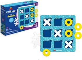 Jogo da Velha Tátil 12 Peças Xalingo