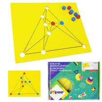Jogo da Velha Triangular A045 Brinquedo Educativo Ensino Fundamental I II Médio