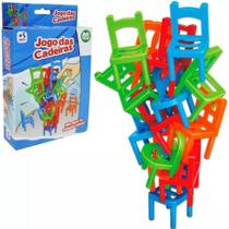 Jogo Das Cadeiras Equilibrio Brinquedo De Não Deixar Cair - ArkToys