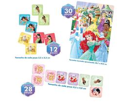 Jogo das Princesas - Super Kit Junior 3 em 1 - Disney TOYSTER