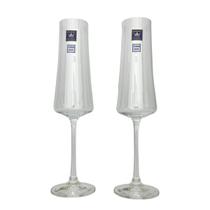 Jogo de 02 Taças para Champanhe Cristal Bohemia 210ml Xtra Jogo de 02 Taças para Champanhe Cristal Bohemia 210ml Xtra