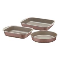 Jogo de 03 Assadeiras em Alumínio Antiaderente Mocaccino Tramontina