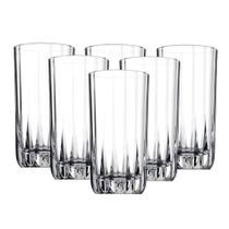 Jogo de 06 Copos de Vidro GRANDE Resistentes Veneza 320ml Havan Casa 6 Peças - PANAMI