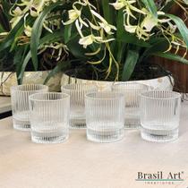 Jogo de 06 Copos de Whisky Lines 300ml Jogo de 06 Copos de Whisky Lines 300ml