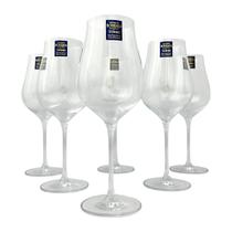 Jogo de 06 Taças 500ml Cristal Bohemia Limosa Vinho Branco Jogo de 06 Taças 500ml Cristal Bohemia Limosa Vinho Branco