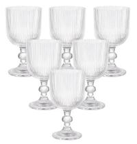 Jogo de 06 Taças de Vidro Sleek Mimo Style 350 ml