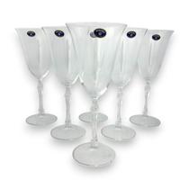 Jogo de 06 Taças de Vinho Tinto Cristal Bohemia Parus 350ml