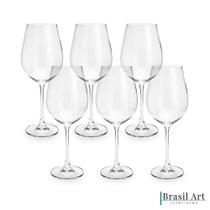 Jogo de 06 Taças em Cristal Vinho Branco 400ml Jogo de 06 Taças em Cristal Vinho Branco 400ml