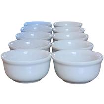 Jogo de 10 Cumbucas/Tigelas de Porcelana Branca - 120ml Jogo de 10 Cumbucas/Tigelas de Porcelana Branca - 120ml