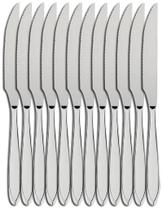 Jogo De 12 Faca De Mesa Monaco Inox Reforçado - Ad Import