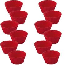 Jogo de 12 Formas Redonda para Confeitaria de Silicone Class Home - Banbao Jogo de 12 Formas Redonda para Confeitaria de Silicone Class Home - Banbao