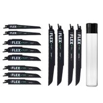 Jogo de 12 Lâminas para Serra Sabre FLEX para Demolição Jogo de 12 Lâminas para Serra Sabre FLEX para Demolição