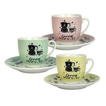 Jogo De 12 Pçs P/ Café Dynasty Farm Mood Coffe 90Ml 28210 Jogo De 12 Pçs P/ Café Dynasty Farm Mood Coffe 90Ml 28210