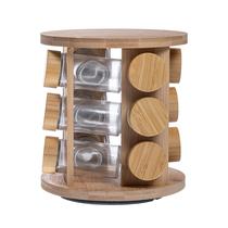 Jogo de 12 porta condimentos vidro boro Tampa Suporte Bambu 80ml -Dynasty Jogo de 12 porta condimentos vidro boro Tampa Suporte Bambu 80ml -Dynasty