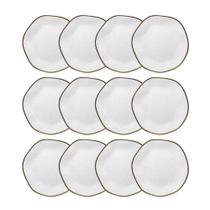 Jogo de 12 Pratos Sobremesa 21,5cm Oxford Ryo Maresia