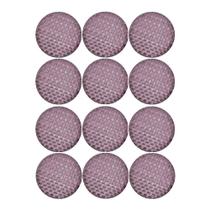 Jogo de 12 Sousplats Redondos Saleen Bordeaux 36 cm Jogo de 12 Sousplats Redondos Saleen Bordeaux 36 cm