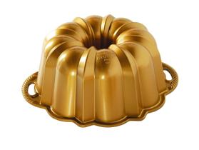 Jogo de 12 Taças de Bundt Pan Nordic Ware Douradas - Ideal para Aniversário Jogo de 12 Taças de Bundt Pan Nordic Ware Douradas - Ideal para Aniversário