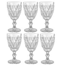 Jogo de 12 Taças para Agua Clear Vitral Verre - Mimo Style