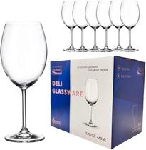 Jogo de 12 Taças para Água e Vinho em Vidro 465ml