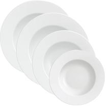 Jogo de 16 Pratos Porcelana Mesa Posta Tramontina Maria Augusta Raso Fundo Sobremesa Jogo de 16 Pratos Porcelana Mesa Posta Tramontina Maria Augusta Raso Fundo Sobremesa